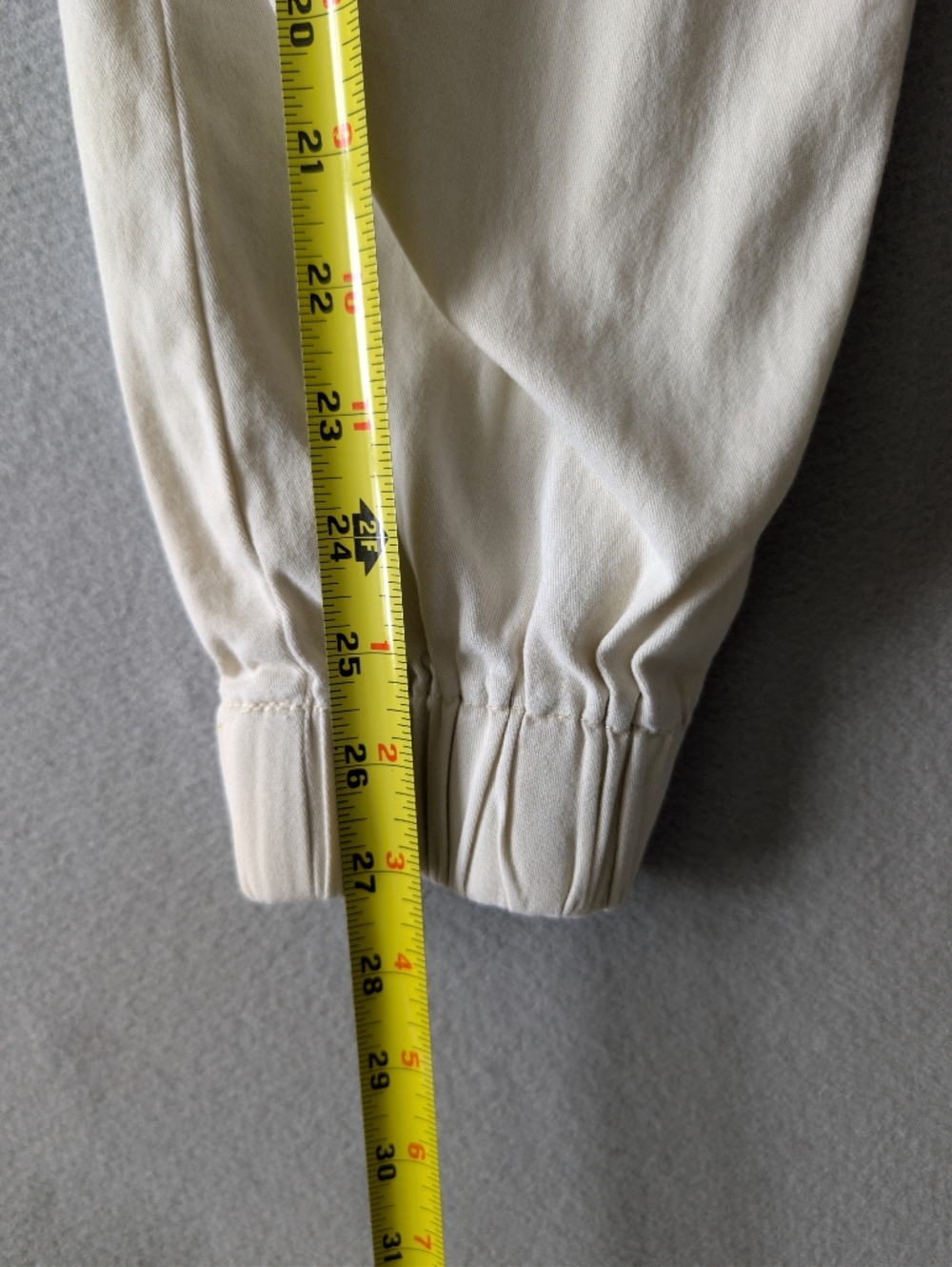 WESC Beige Slim Utility Cargo Jogger Pants Unisex L/XL Neutral Streetwear Pants image 7